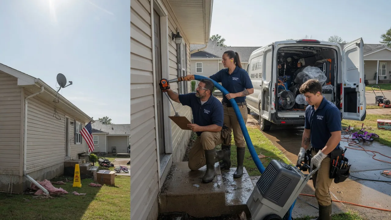 Ceiling Water Damage Restoration in Shipman, IL near me
